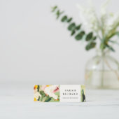 シックカラフルボホグリーンピ絵を描ンクフローラ スキニー名刺 (スタンド正面)