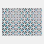 シックカラフル幾何矩形パターン ラッピングペーパーシート (正面2)