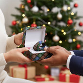 シックカラフル抽象芸術ポインセチア花ホリデイ ネクタイ