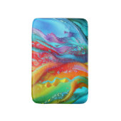 シックカラフル熱帯カリブの海フローラ バスマット (正面縦)