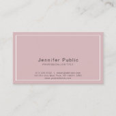 シックカラーズプレーンプロフェッショナルモダン 名刺 (正面)