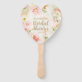シックガーデンフラワーズブライダルシャワー ハンドファン (正面)
