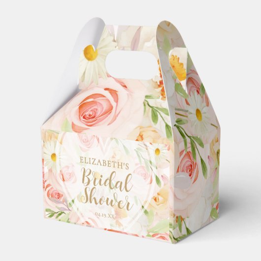 シックガーデンフラワーズブライダルシャワー フェイバーボックス (裏面サイド)