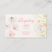 シックガーデンフローラ妖精プリンセスガールレジストリ エンクロージャーカード (正面)