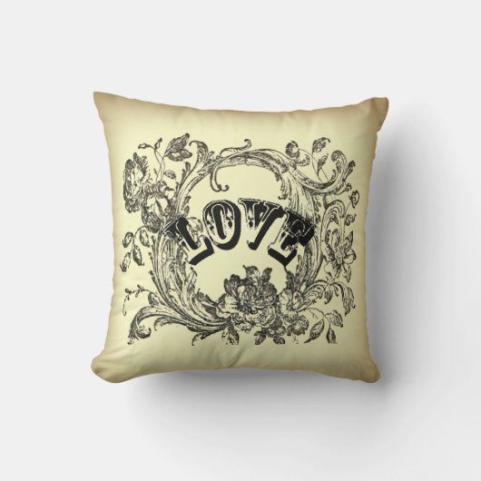 シックガーリーなフローラルの渦巻きパステルの色ビクトリアン クッション (正面)