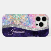 シックガーリーな虹色の虹 Case-Mate iPhoneケース (裏面 (横))