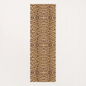 シックガーリーな野生ヒョウのモノグラムの柄 ヨガマット (裏面)