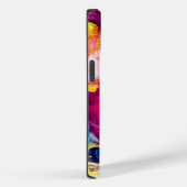 シックガーリーカラフルマーブルフェイクグリッターモノグラム Case-Mate iPhoneケース (裏面 / 右)