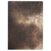 シックガーリーグリッターフェイク金ゴールドターコイズ幾何学 クリップボード (裏面)