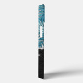 シックガーリーターコイズアクアグリッター葉モノグラム Case-Mate iPhoneケース (裏面 / 右)