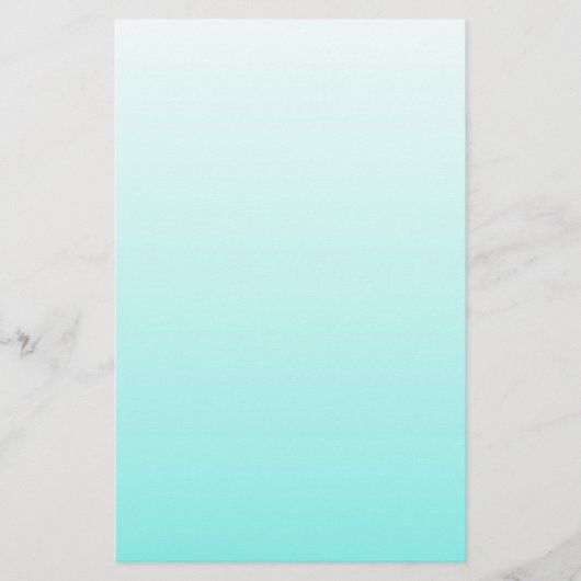 シックガーリーターコイズアクアロビンズエッグブルー 便箋 (正面)
