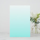 シックガーリーターコイズアクアロビンズエッグブルー 便箋 (スタンド正面)