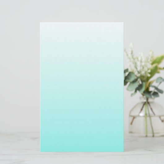 シックガーリーターコイズアクアロビンズエッグブルー 便箋 (スタンド正面)