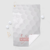 シックガーリーダスティバラゴルフクラブボール名前をカスタムする ゴルフタオル (インサイチュ)