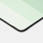 シックガーリーティール（緑がかった色）グリーングラデーションクラシックモノグラム デスクマット (コーナー)