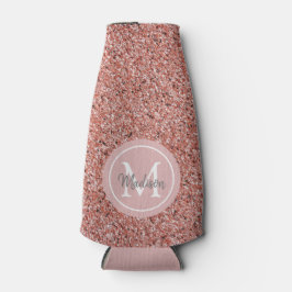 シックガーリーバラ金ゴールドグリッターモノグラムパーソナライズされた ボトルクーラー