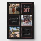 シックガーリーバラ金ゴールドブラックBFFベッティ3写真 フォトプラーク (正面)