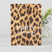 シックガーリーヒョウ印刷サファリ誕生日パーティー (スタンド正面)