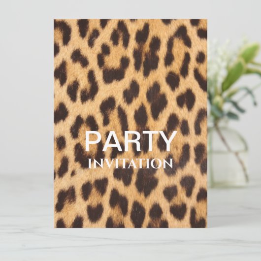 シックガーリーヒョウ印刷サファリ誕生日パーティー (スタンド正面)