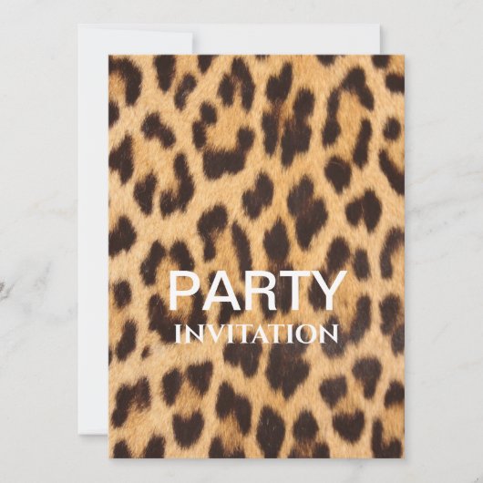 シックガーリーヒョウ印刷サファリ誕生日パーティー (正面)