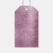 シックガーリーピンクグラムスパークル ギフトタグ (裏面)