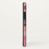 シックガーリーピンクコーラル絵を描グリッターブラシストローク Case-Mate iPhoneケース (裏面/右)