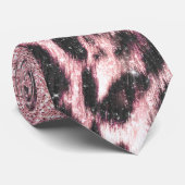 シックガーリーピンクヒョウアニマルプリントグリッター画像 ネクタイ (ロール)