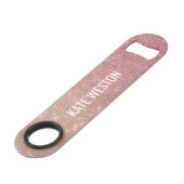 シックガーリーピンク金ゴールドグリッターモノグラグラデーションム スピード栓抜き (裏面アングル)