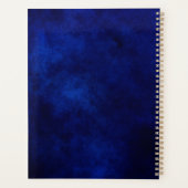 シックガーリーフェイクグリッターシルバーブルー幾何学模様 プランナー手帳 (裏面)