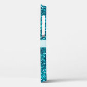 シックガーリーブルーグリッター名デザイン Case-Mate iPhoneケース (裏面 / 左)