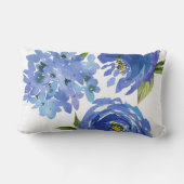 シックガーリーブルーフローラ牡丹アジサイ ランバークッション (裏面)