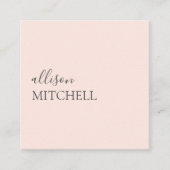 シックガーリープロフェッショナルスクエアビジネスカード スクエア名刺 (正面)