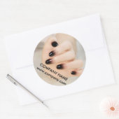 シックガーリーマエレガントニキュア爪、 ネイルネイルサロン ラウンドシール (封筒)