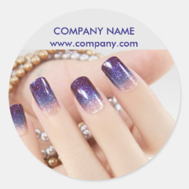 シックガーリーマエレガントニキュア爪、 ネイルネイルサロン ラウンドシール