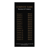 シックガーリーマエレガントニキュア爪、 ネイルネイルサロン ラックカード (裏面)