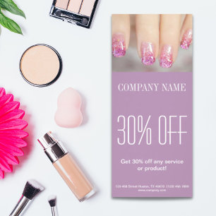 シックガーリーマエレガントニキュア爪、 ネイルネイルサロン ラックカード