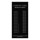 シックガーリーマエレガントニキュア爪、 ネイルネイルサロン ラックカード (裏面)