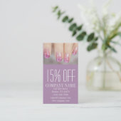 シックガーリーマエレガントニキュア爪、 ネイルネイルサロン 割引カード (スタンド正面)