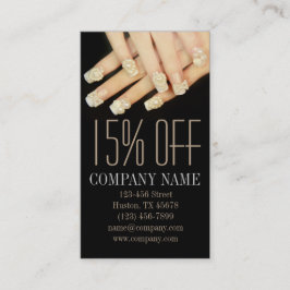 シックガーリーマエレガントニキュア爪、 ネイルネイルサロン 割引カード