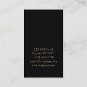 シックガーリーマエレガントニキュア爪、 ネイルネイルサロン 名刺 (裏面)