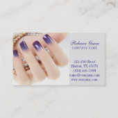 シックガーリーマエレガントニキュア爪、 ネイルネイルサロン 名刺 (正面)