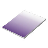 シックガーリーミニマルグラデーション薄紫ラベンダーパープル ノートパッド (回転)