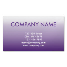 シックガーリーミニマルグラデーション薄紫ラベンダーパープル マグネット名刺