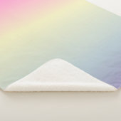 シックガーリーユニコーンピンク紫パステル虹 シェルパブランケット (3/4)