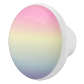 シックガーリーユニコーンピンク紫パステル虹 セラミックノブ (右)