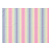 シックガーリーユニコーンピンク紫パステル虹 テーブルクロス (正面(横))