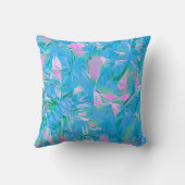 シックガーリーロマンチックなソフトブルーエステティック クッション (裏面)