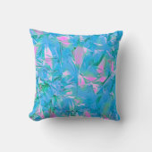 シックガーリーロマンチックなソフトブルーエステティック クッション (正面)