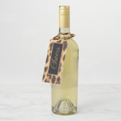 シックガーリーワイルドパーティーレオパード印刷応援 ボトルネックタグ (アングル)