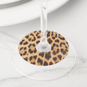 シックガーリーワイルドパーティーレオパード ワイングラスタグ